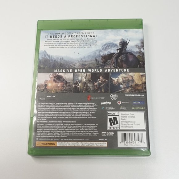3/$10 - XBOX ONE The Witcher Wild Hunt - Picture 2 of 5